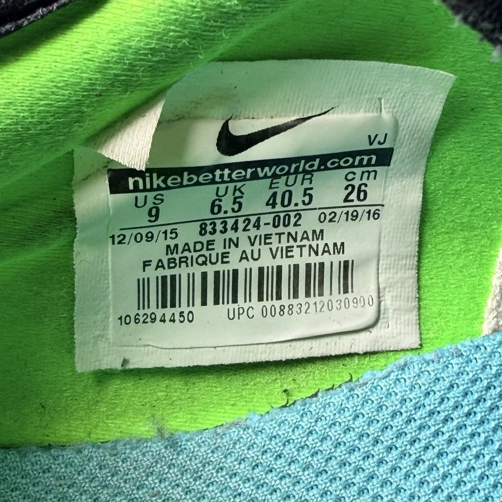 Womens Nike Free TR 6 PRT Running Shoes Sneakers Lime Green Blue Sz 9 Trainers - Picture 2 of 15